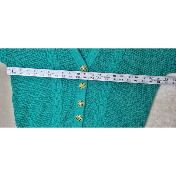 Alison J Vintage Women's Knit Cardigan and Sleeveless Top Combo Green Size XL - Picture 9 of 16